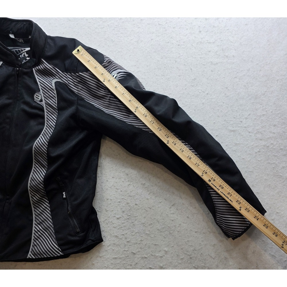 Shift Catalina 70172 Women's Black & Gray Sport Motorcycle Armored Jacket. Sz L - Picture 6 of 8